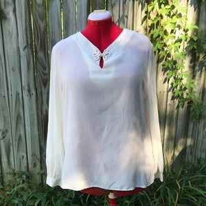 Vintage Silk Blouse. Size 14